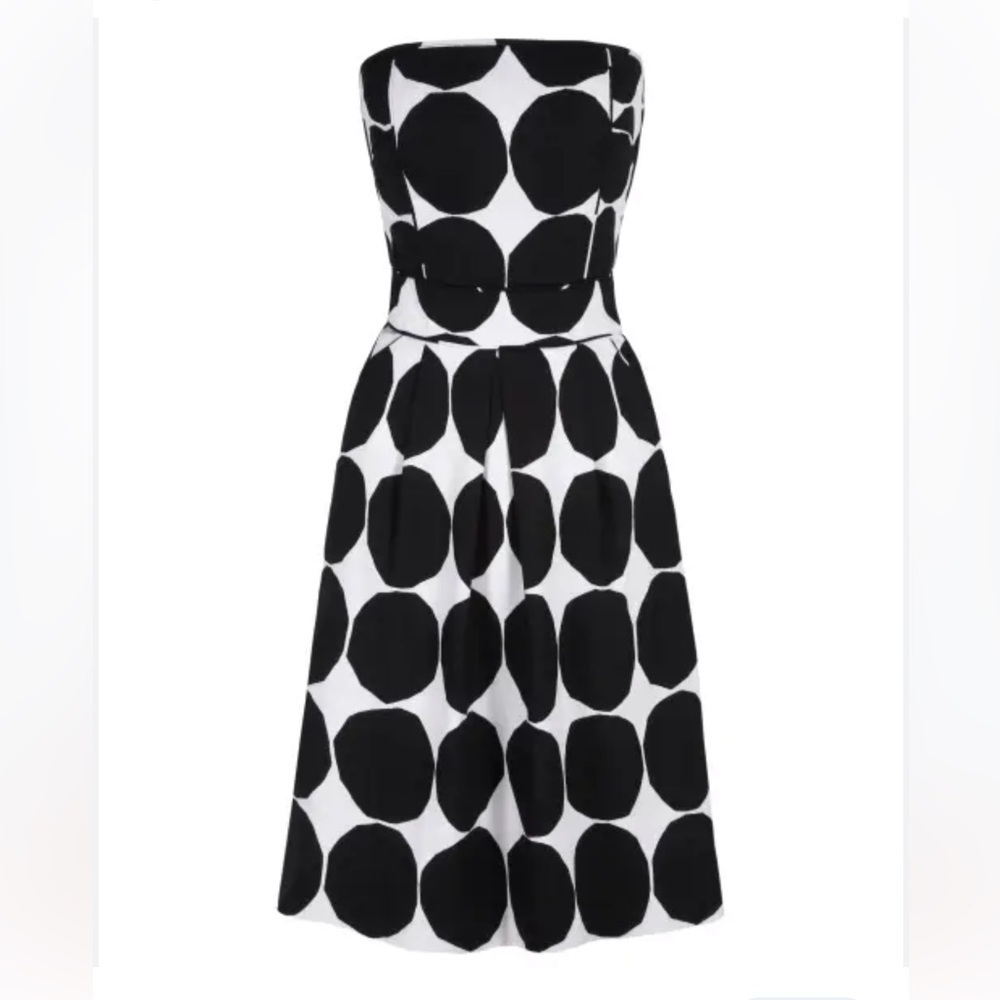 Banana Republic × Marimekko Kivet Dot Linen Strapless Dress, Size 4, NWT - Picture 5 of 10